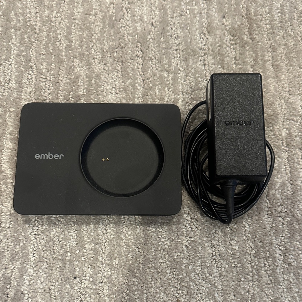 Ember Black Magnetic Charging Coaster for Smart Mugs